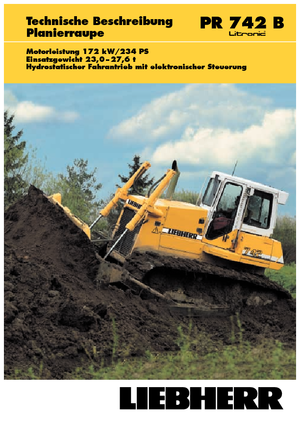Dózerek Liebherr PR 742 B Litr.