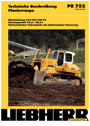 Dózerek Liebherr PR 752