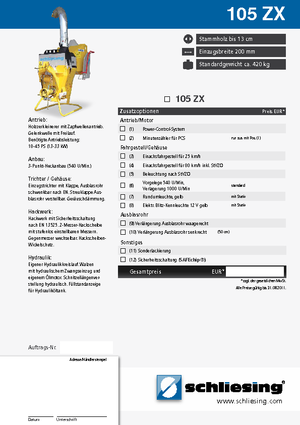 Faaprítók Schliesing 105 ZX