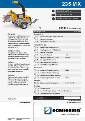 Faaprítók Schliesing 235 MX