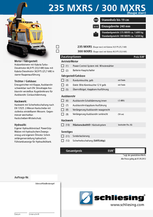 Faaprítók Schliesing 235 MXRS