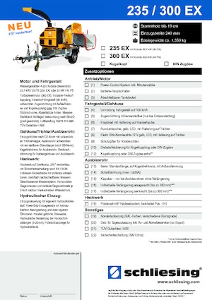 Faaprítók Schliesing 300 EX