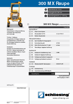 Faaprítók Schliesing 300 MX Raupe