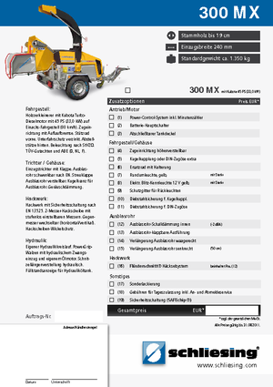 Faaprítók Schliesing 300 MX