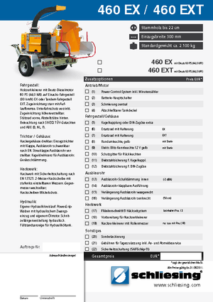 Faaprítók Schliesing 460 EX