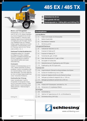 Faaprítók Schliesing 485 TX
