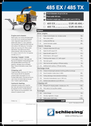 Faaprítók Schliesing 485 TX