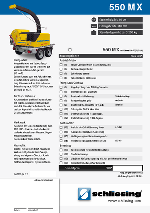 Faaprítók Schliesing 550 MX