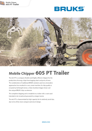 Faaprítók Bruks 605 PT Trailer