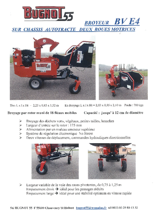 Faaprítók Bugnot BV-E 4 18 CH