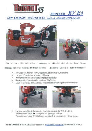 Faaprítók Bugnot BV-E 4 PF