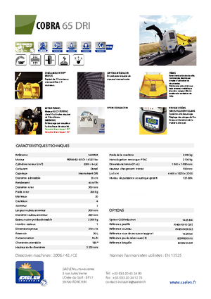 Faaprítók TS-Industrie Cobra 65 DRI