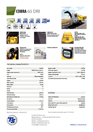 Faaprítók TS-Industrie Cobra 65 DRI
