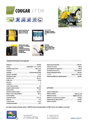 Faaprítók TS-Industrie Cougar 17 DR