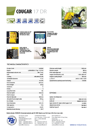 Faaprítók TS-Industrie Cougar 17 DR