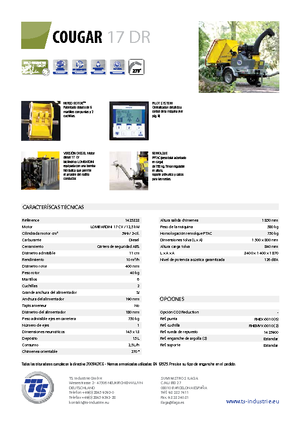 Faaprítók TS-Industrie Cougar 17 DR