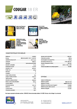 Faaprítók TS-Industrie Cougar 18 ER