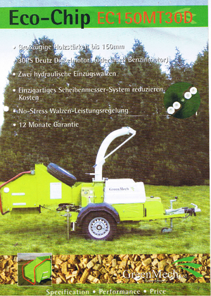 Faaprítók Green Mech ECM 150 MT 30 D