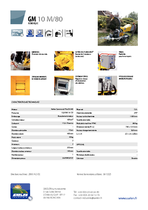Faaprítók TS-Industrie GM 10 M 80