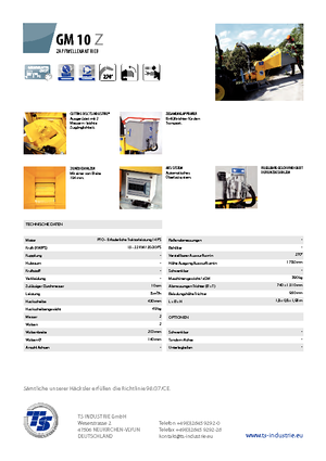 Faaprítók TS-Industrie GM 10 Z