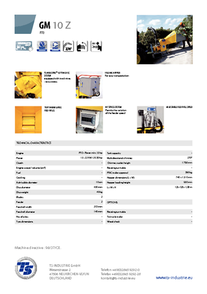Faaprítók TS-Industrie GM 10 Z