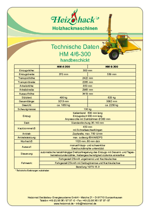 Faaprítók Heizohack HM 4-300
