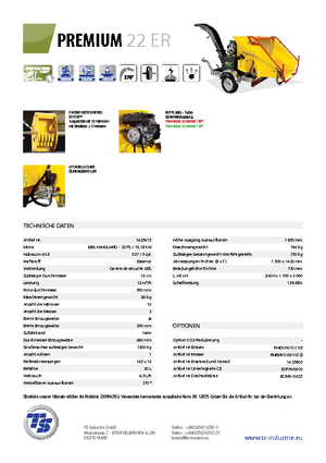 Faaprítók TS-Industrie Premium 22 ER