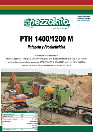 Faaprítók Pezzolato PTH 1400/1200
