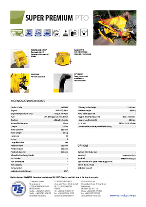 Faaprítók TS-Industrie Super Premium PTO