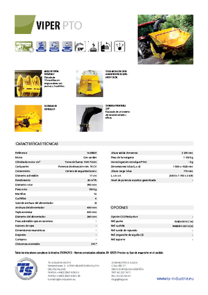 Faaprítók TS-Industrie Viper PTO