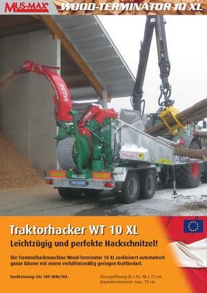 Faaprítók MUS-MAX Wood-Terminator 10 XL Z