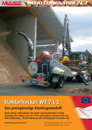 Faaprítók MUS-MAX Wood-Terminator 7 LZ