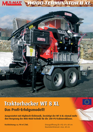 Faaprítók MUS-MAX Wood-Terminator 8 XL Z
