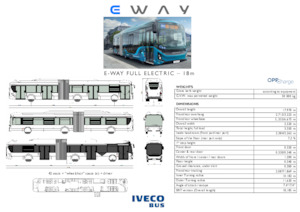 Városi buszok Iveco E-way 18 m