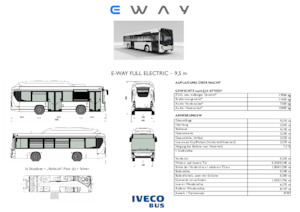 Városi buszok Iveco E-way 9,5 m