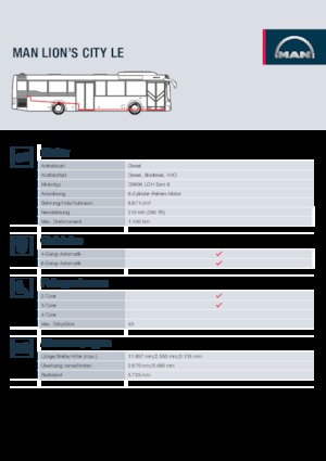 Városi buszok MAN Lion’s City LE