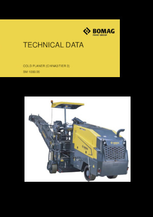 Burkolatmarók Bomag BM 1000/20