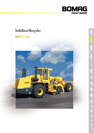 Burkolatújrahasznostók / hideg újrahasznostók Bomag MPH 122-2