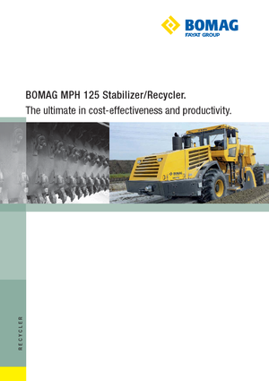 Burkolatújrahasznostók / hideg újrahasznostók Bomag MPH 125