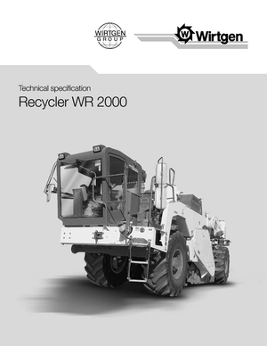 Burkolatújrahasznostók / hideg újrahasznostók Wirtgen WR 2000
