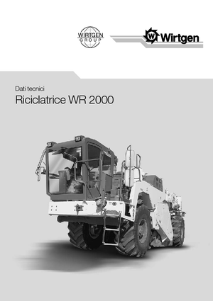 Burkolatújrahasznostók / hideg újrahasznostók Wirtgen WR 2000