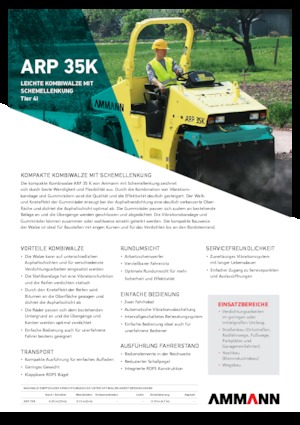 Kombihengerek Ammann ARP 35 K