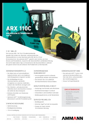 Kombihengerek Ammann ARX 110 C T4f