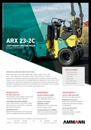Kombihengerek Ammann ARX 23-2C