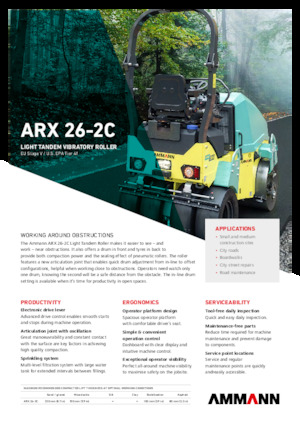 Kombihengerek Ammann ARX 26-2C