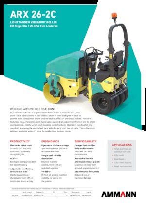 Kombihengerek Ammann ARX 26-2C T4f