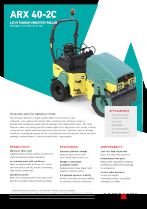 Kombihengerek Ammann ARX 40-2C