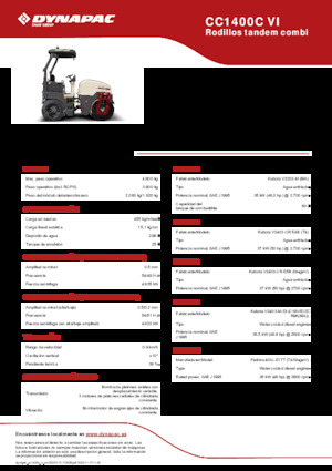 Kombihengerek Dynapac CC1400C VI