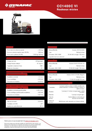Kombihengerek Dynapac CC1400C VI