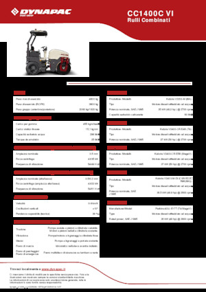 Kombihengerek Dynapac CC1400C VI
